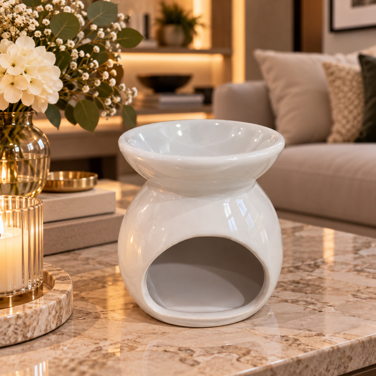 HORNITO FLOR COLOR BLANCO/ COD 70700