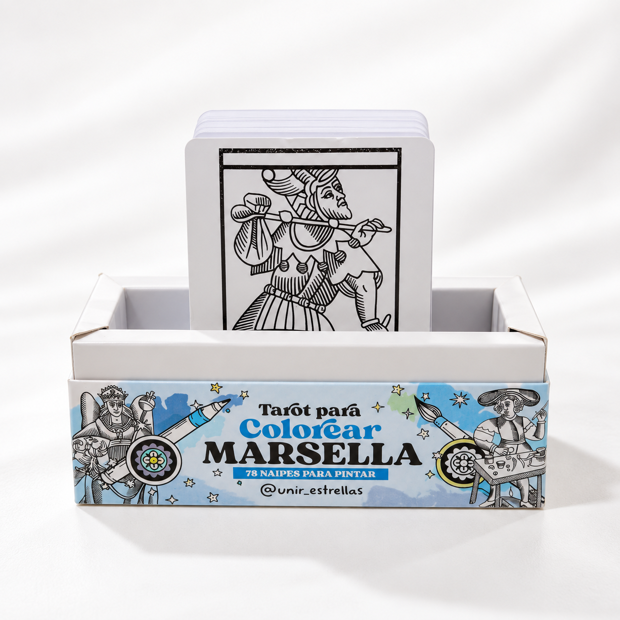 NAIPE TAROT PARA COLOREAR MARSELLA