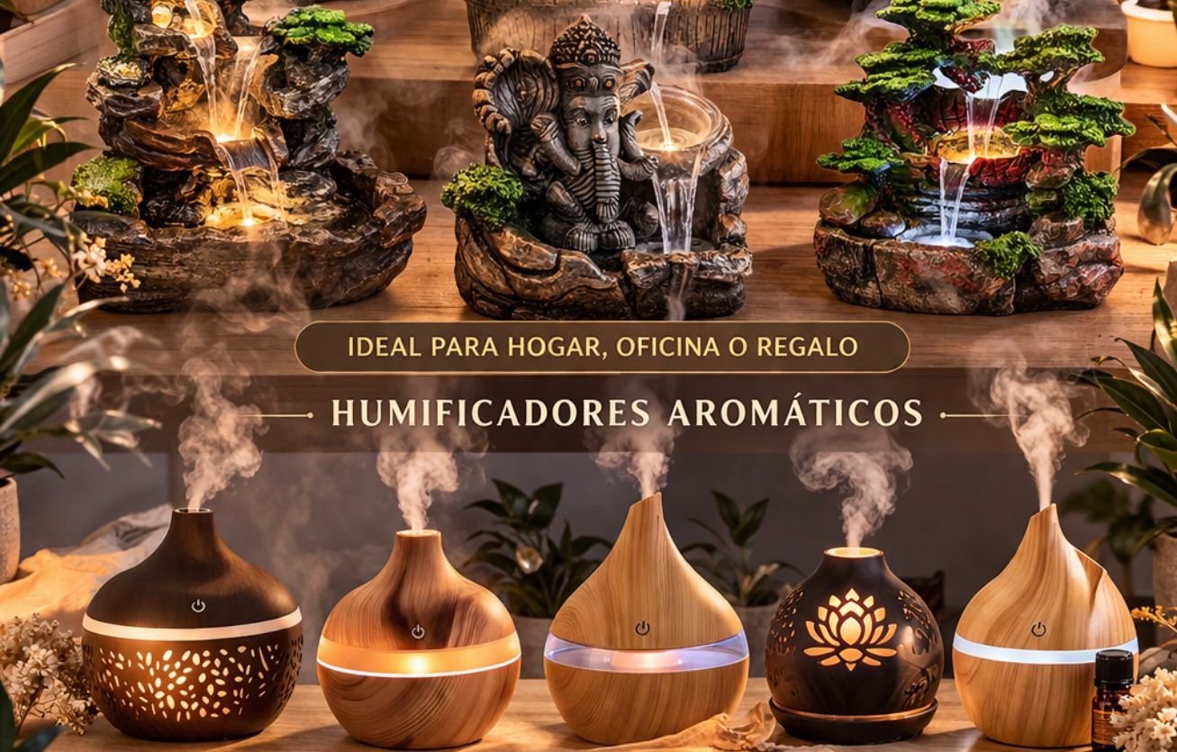 FUENTES DE AGUA Y HUMIFICADORES