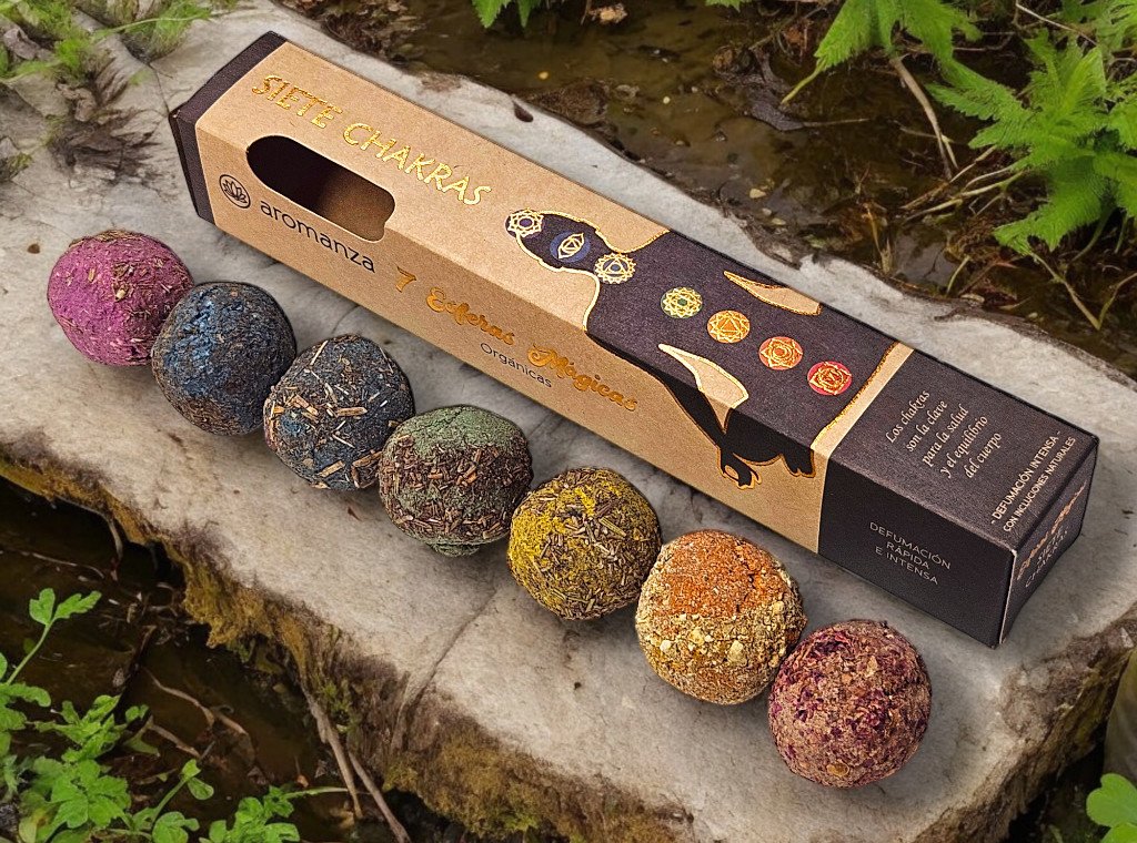 ESFERAS ORGANICAS 7 CHAKRAS