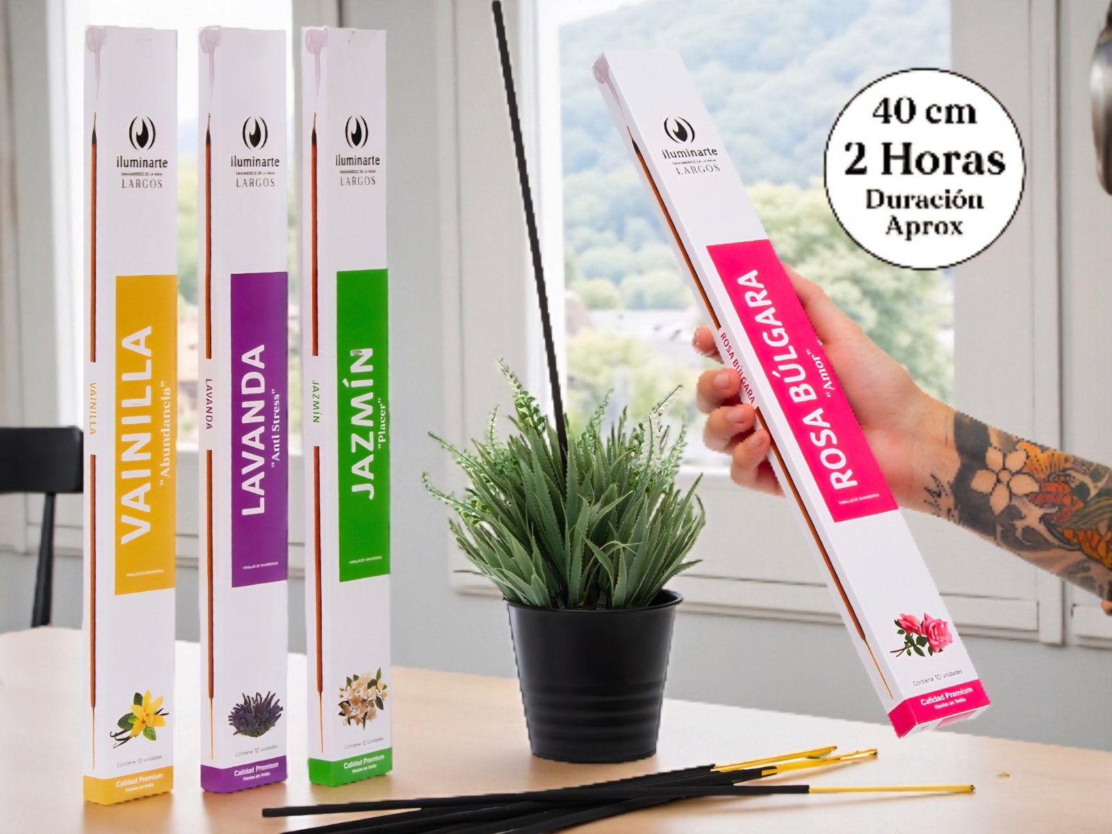 SAHUMERIOS EXTRAS LARGOS 40 CM