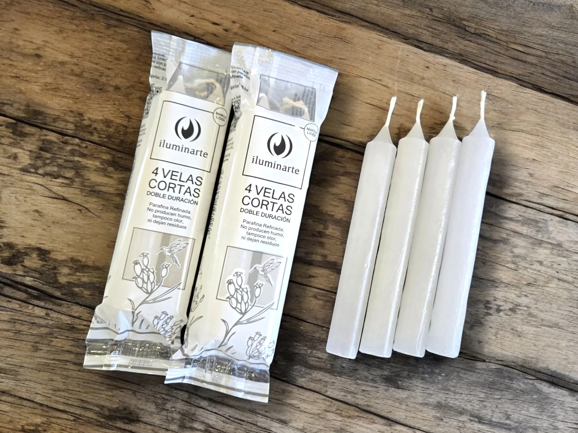 VELAS BOLSITAS X 4 CORTAS