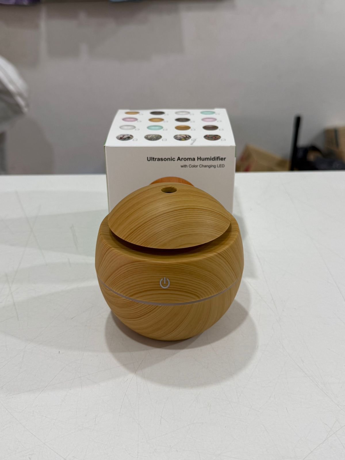 HUMIFICADOR CIRCULAR DECO MADERA